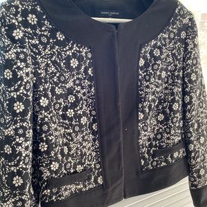 Crop Floral Blazer